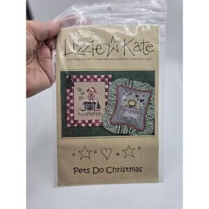 Lizzie Kate Cross Stitch Pattern #074 Pets Do Christmas
